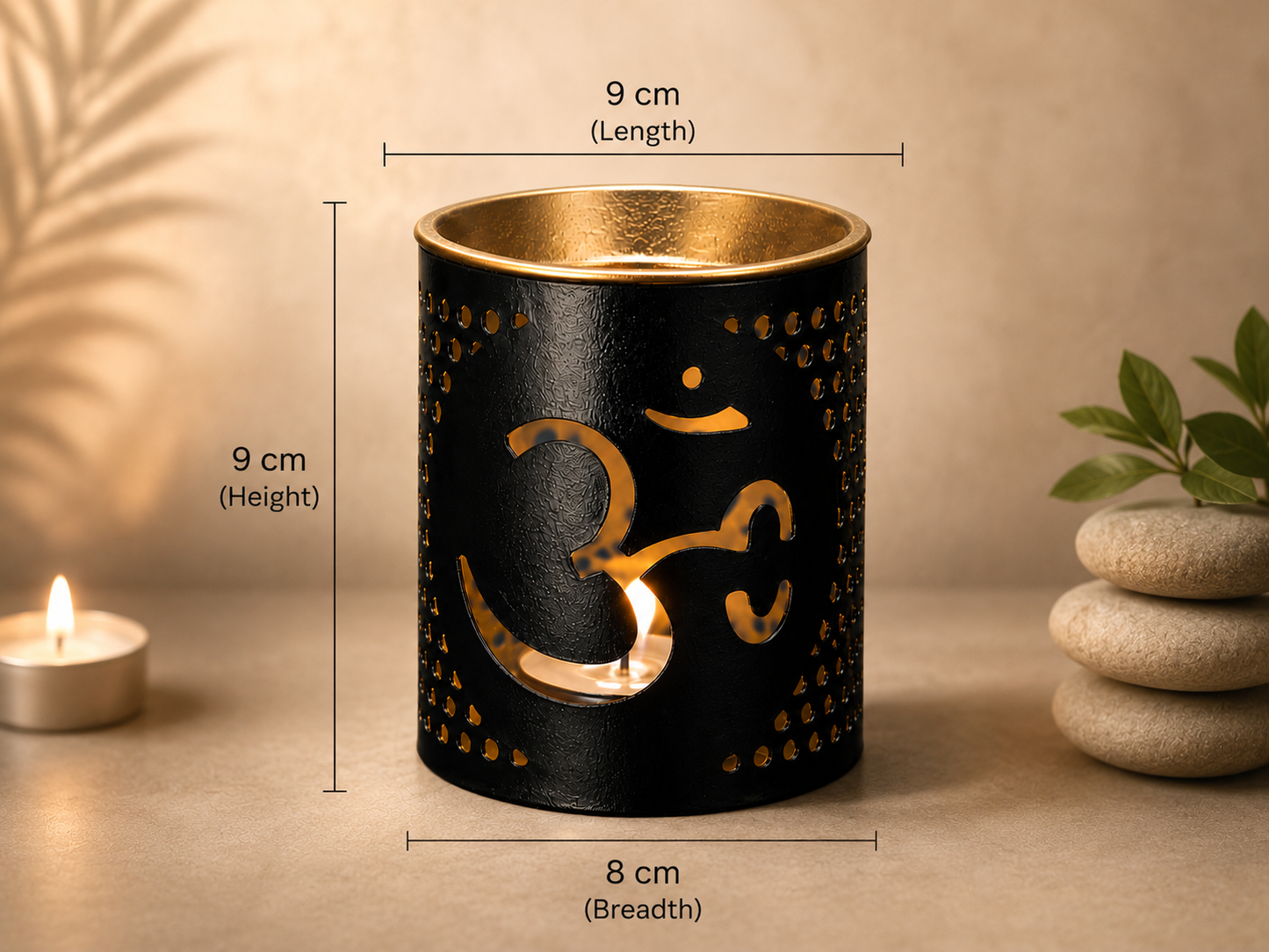 Om Oil Burner for Aromatherapy & Meditation
