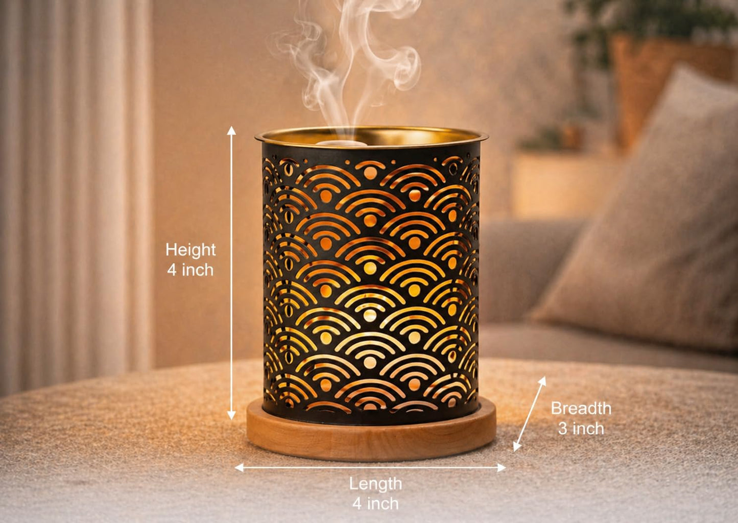 Metal Oil Burner for Home Fragrance