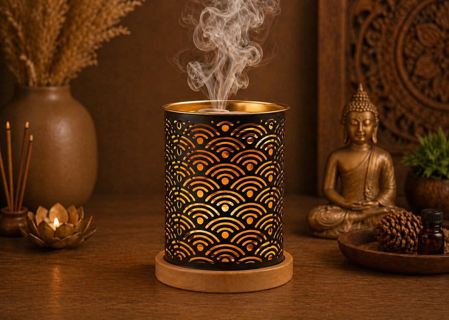 Metal Oil Burner for Home Fragrance