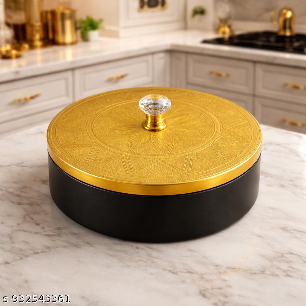 Masala Box with Lid and Spoon